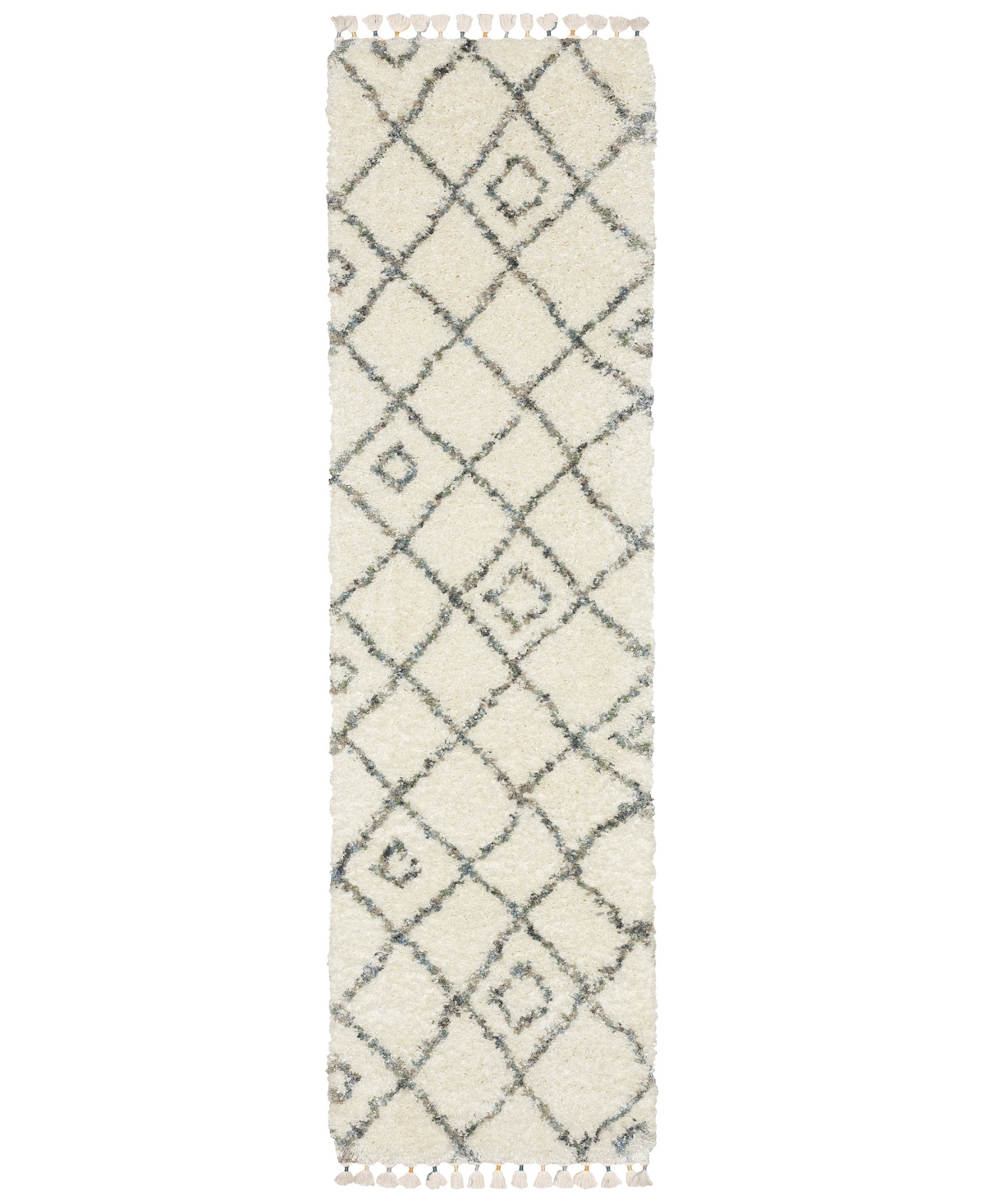 Jhb Design Axis Ax03a 2'3" X 7'6" Runner Area Rug In Ivory