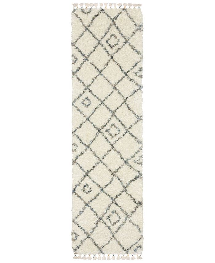 JHB Design Vertical Shag VLS03A 2'3" x 7'6" Runner Area Rug & Reviews