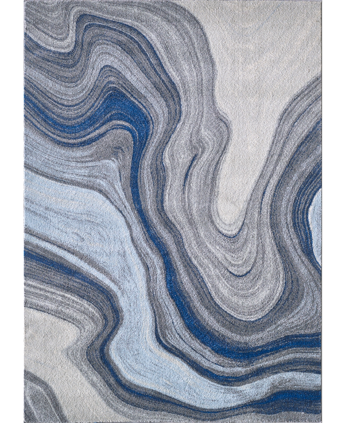 Kas Illusions 6227 9'10in x 13'2in Area Rug - Blue, Gray