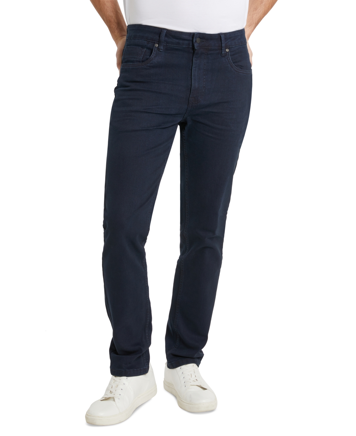Shop Kenneth Cole Men's Slim-fit Stretch Denim Jeans In Navy