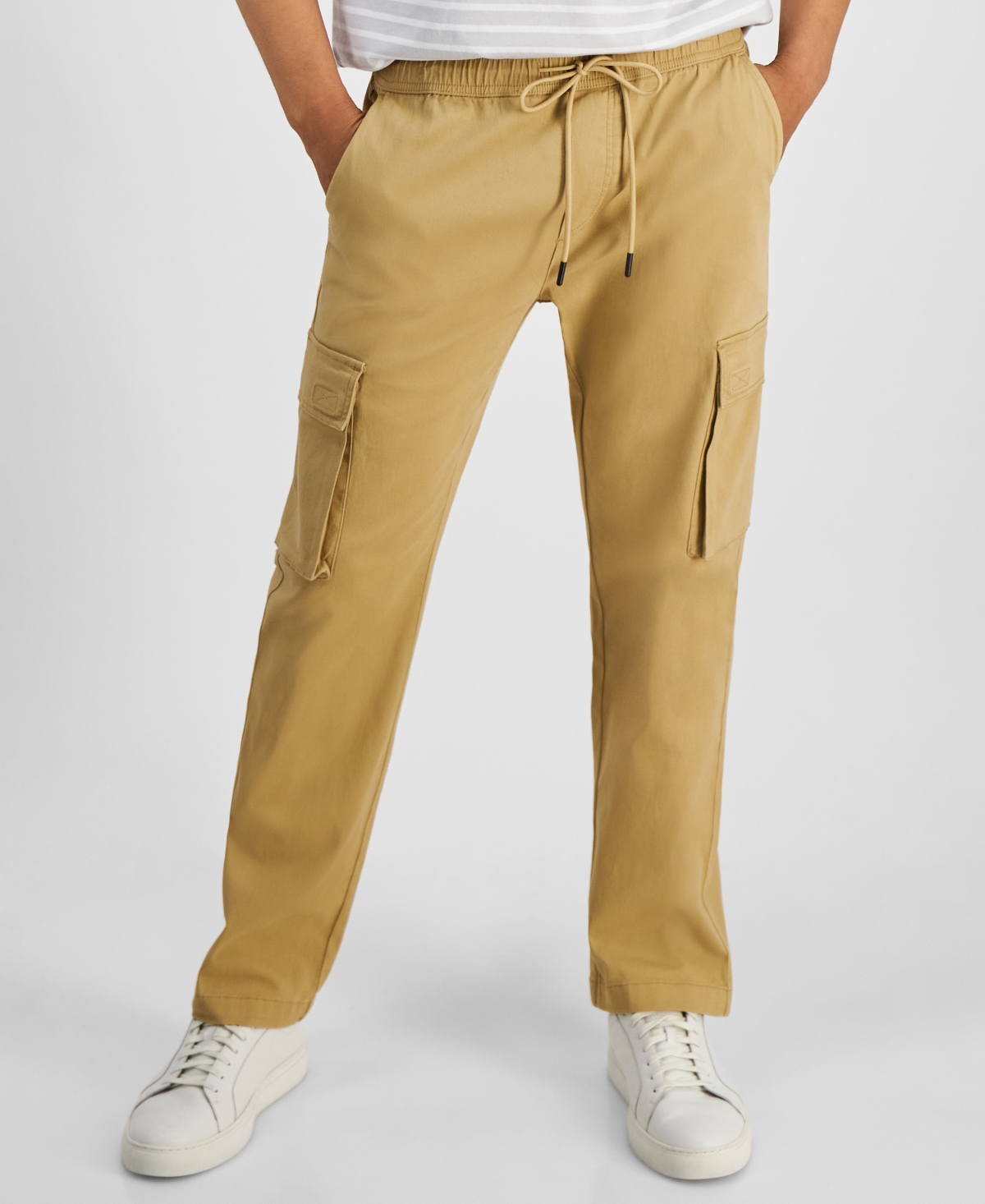 AND NOW THIS MEN'S REGULAR-FIT TWILL DRAWSTRING CARGO PANTS, CREATED FOR MACY'S