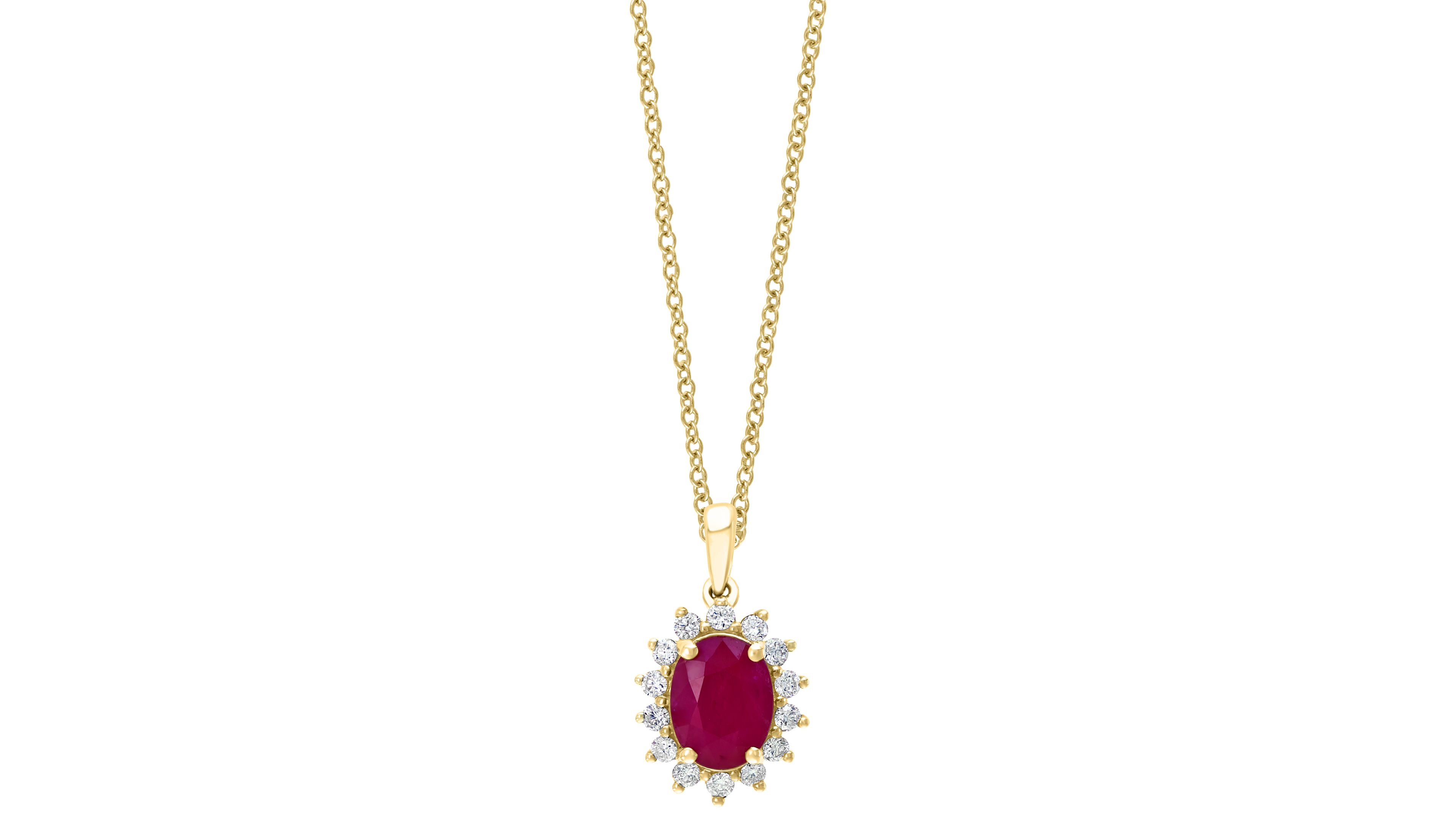 Effy Ruby Diamond Halo Pendant Necklace Stud Earrings In 14k Gold