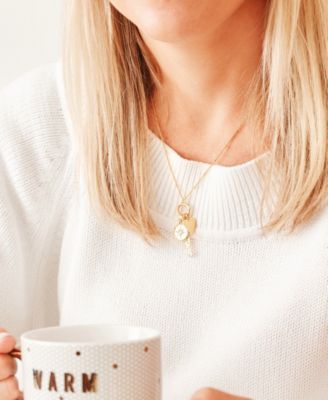 14K Gold-Plated Rosa Cultured Mother of Pearl Charm