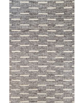 Bb Rugs Natural Wool Nwl25 Area Rug In Gray