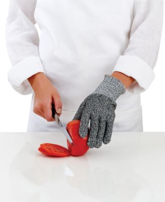 Safety Cutting Kit, Level-5 Mesh Safety Gloves (1-Pair, Fits Most Adults), 2 Stainless Steel Finger Guards