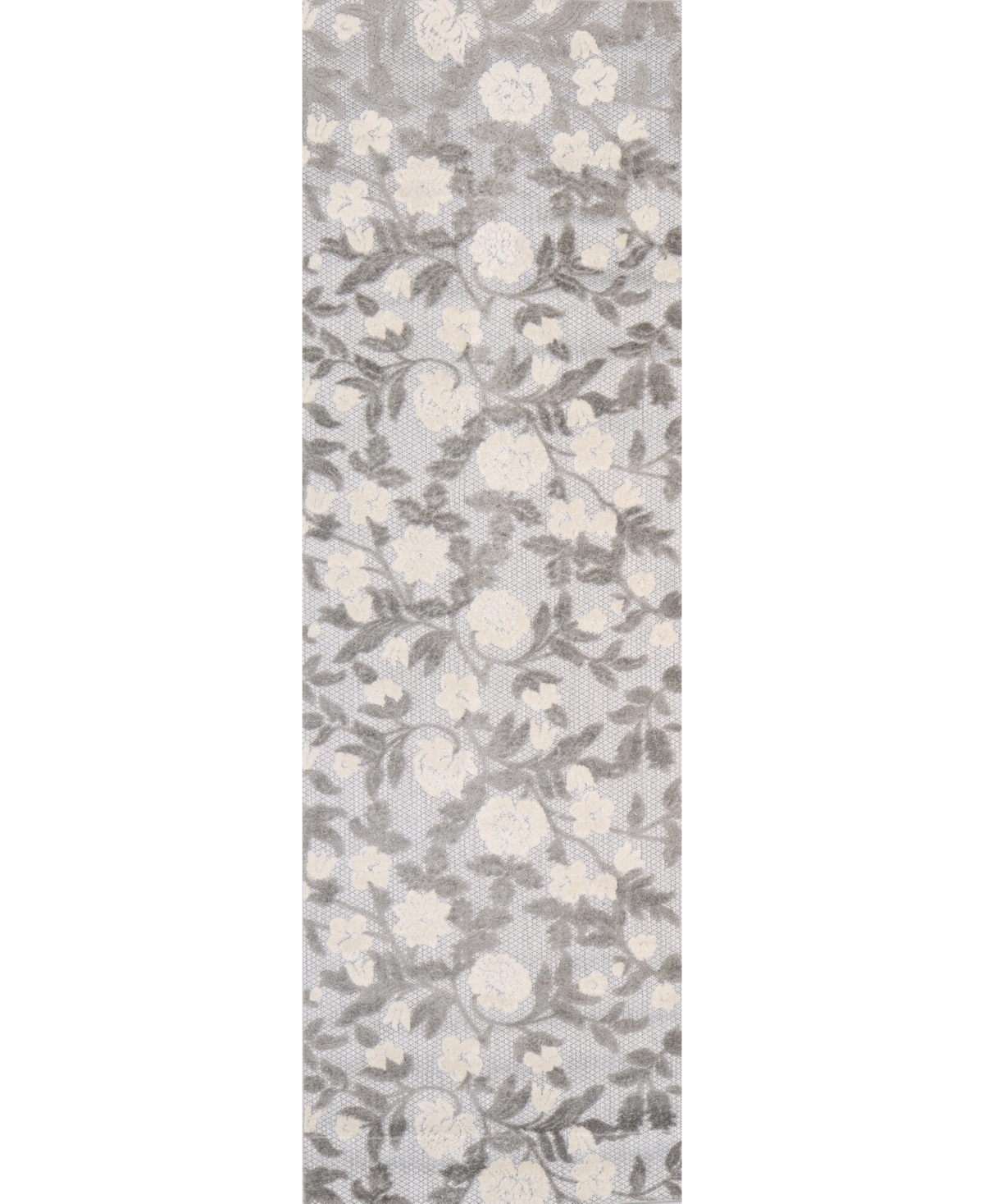 Bb Rugs Closeout!  Gallery Outdoor Gly112 2'6" X 8' Runner Area Rug In Gray