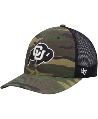 '47 Brand Colorado Buffaloes NCAA Black Trucker Mesh Snapback Hat – Officially Licensed Football Cap - View #3