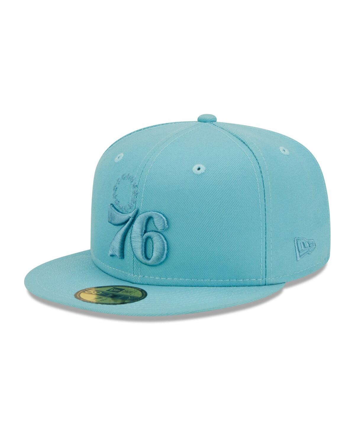 Men's New EraPhiladelphia 76ers Color Pack Foam 59FIFTY Fitted Hat - Blue