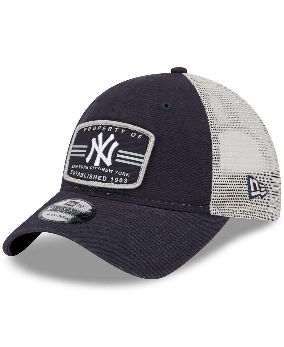 Men's New EraNew York Yankees Property Trucker 9Twenty Snapback Hat - Navy
