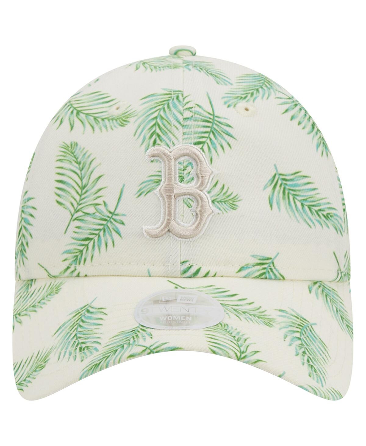 New Era Women's  White Boston Red Sox Palms 9twenty Adjustable Hat In White