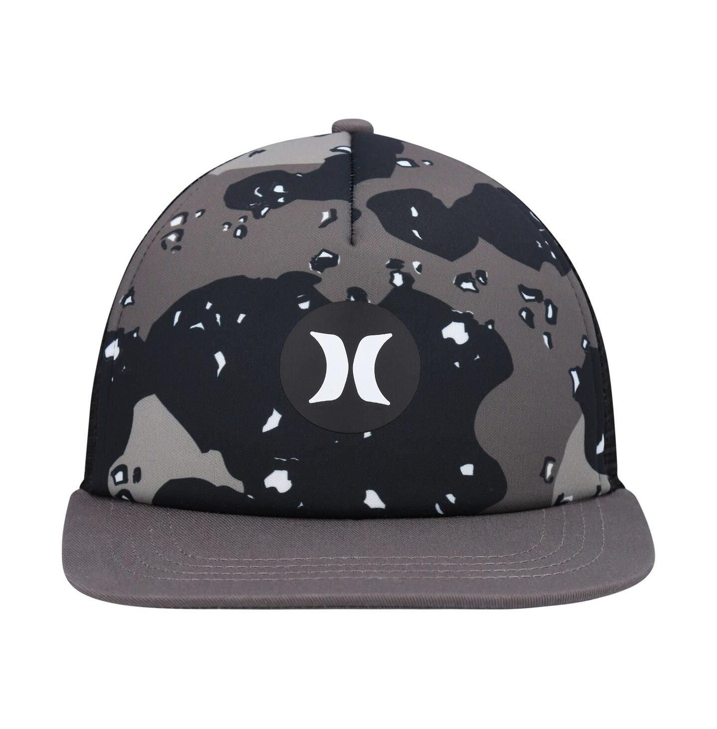 Мужская кепка Hurley Anthracite, Black Balboa Trucker Snapback Hat — фото 3