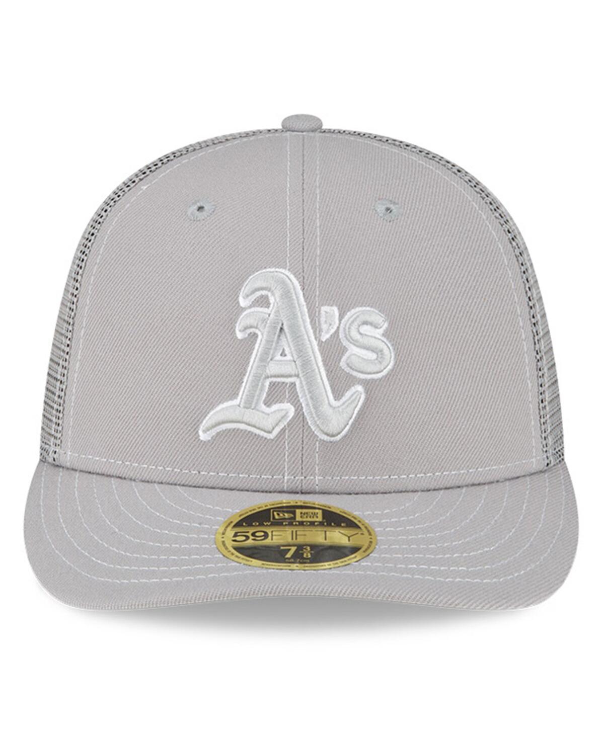 Men's New EraOakland Athletics 2023 On-Field Batting Practice Low Profile 59FIFTY Fitted Hat - Gray