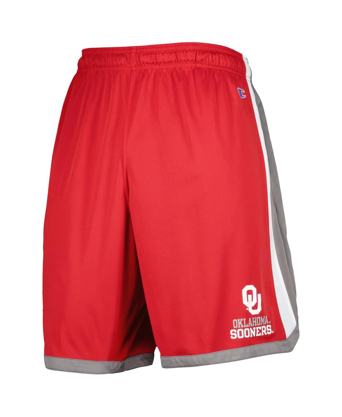 Shop Champion Men's  Crimson Oklahoma Sooners Basketball Shorts