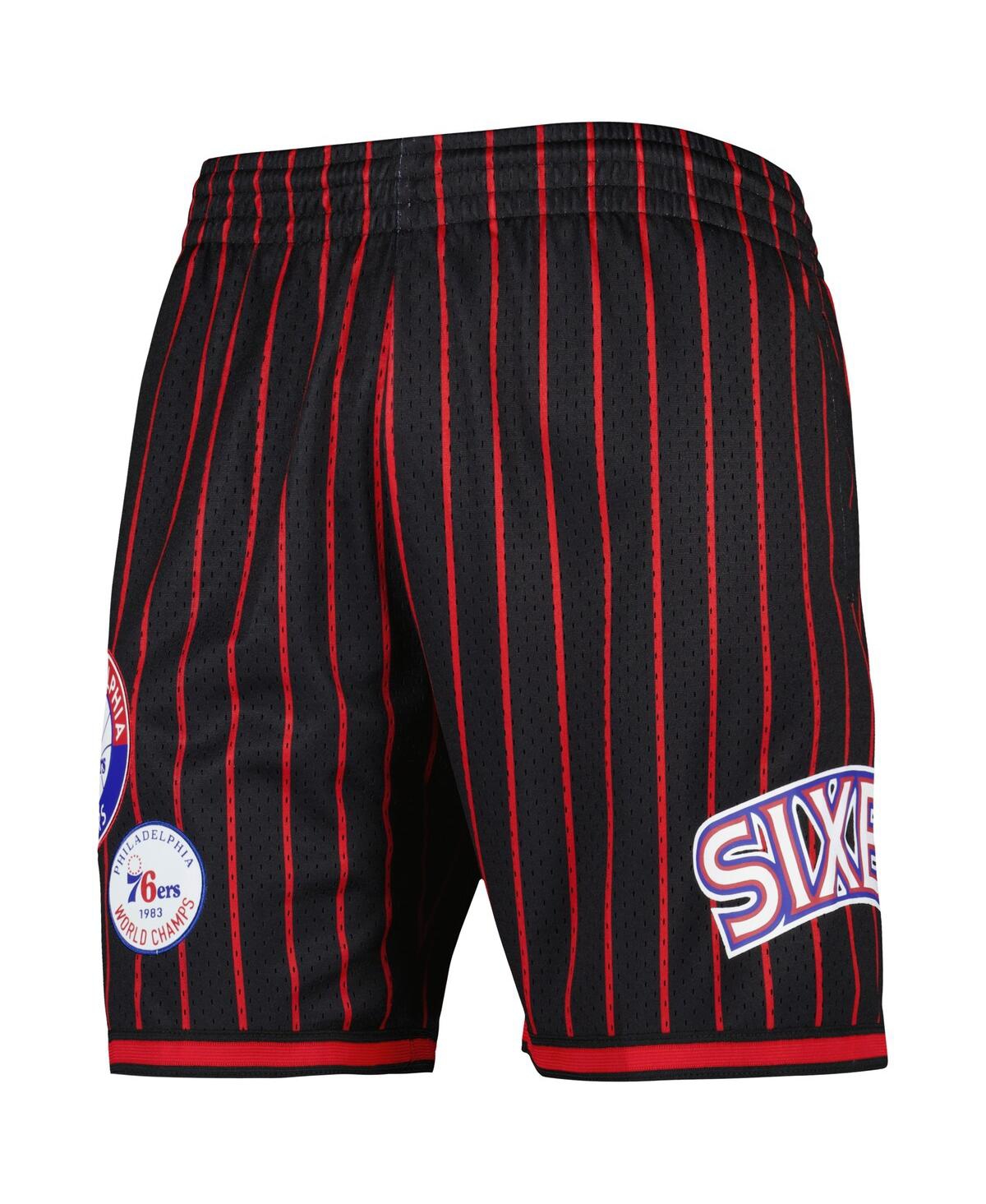 Mitchell & Ness Men's  Black Philadelphia 76ers City Collection Heritage Mesh Shorts In Black