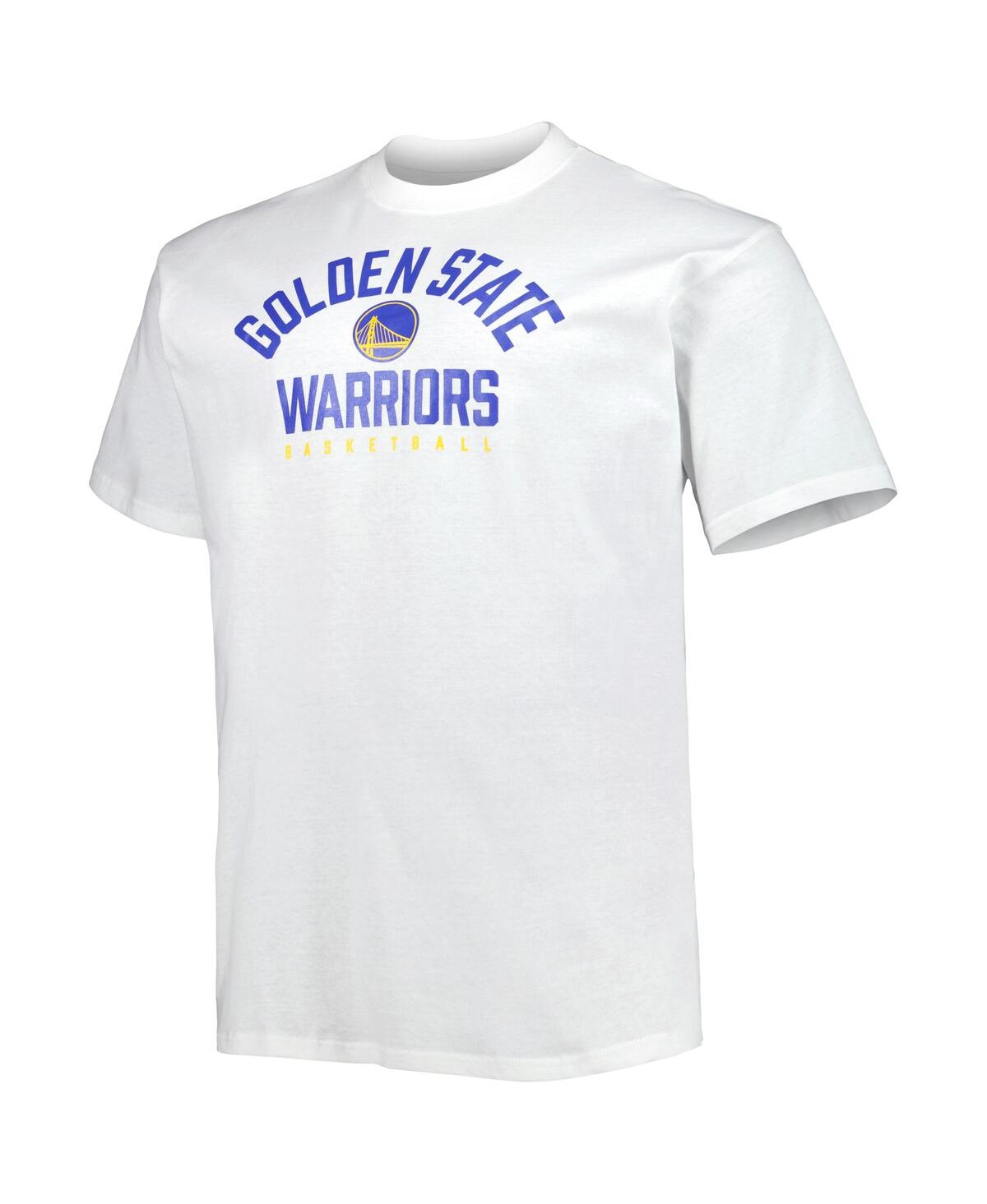 Fanatics Men's  Royal, White Golden State Warriors Big And Tall Two-pack T-shirt Set In Royal,white