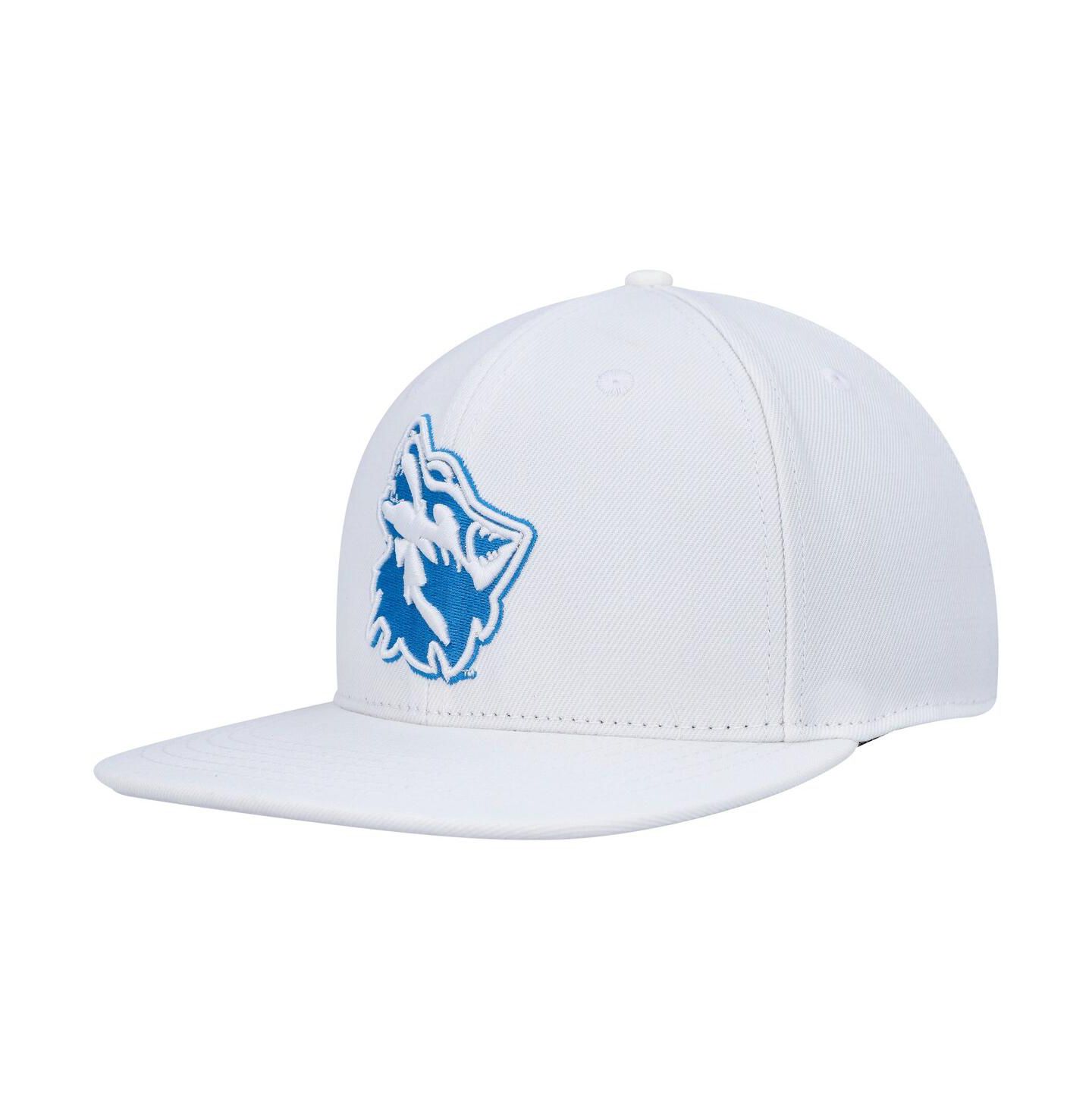 Мужская кепка Pro Standard White Cheyney Wolves Mascot Evergreen Wool Snapback Hat — фото 4