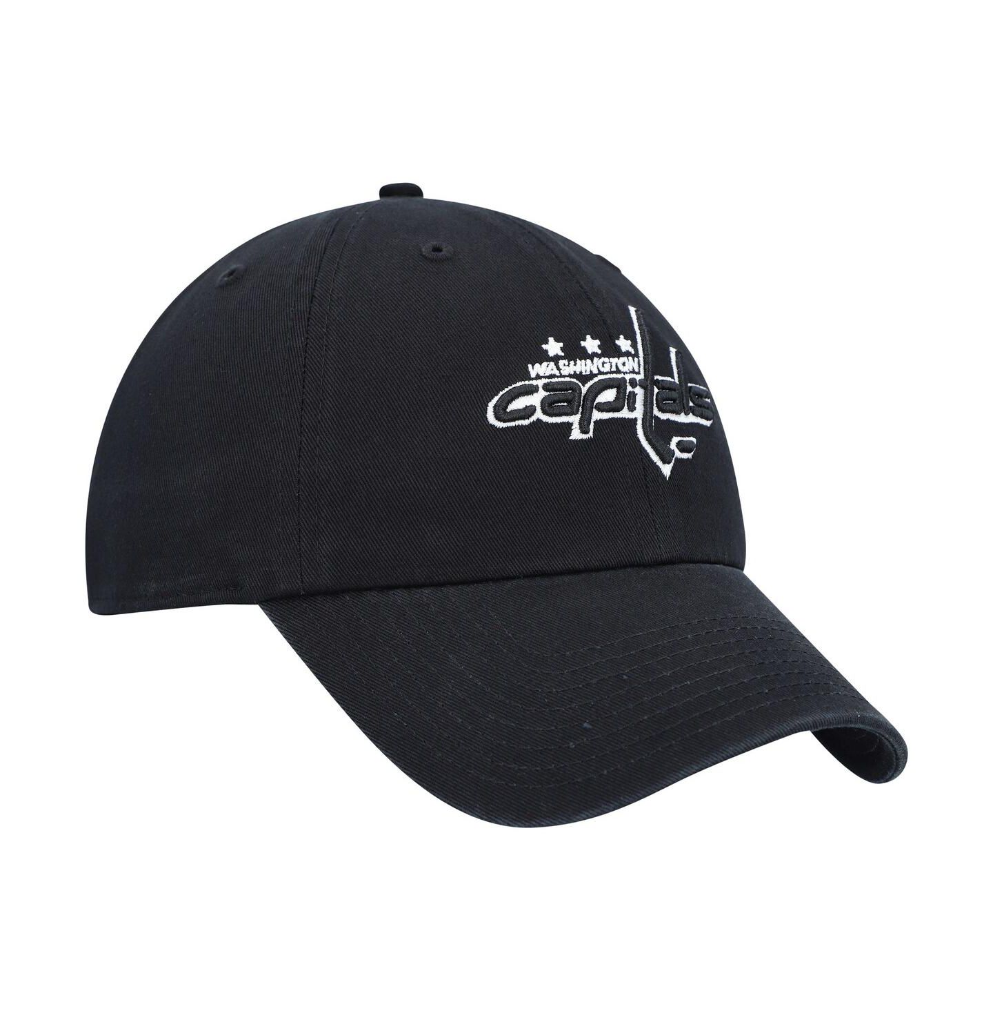 Мужская кепка '47 Brand Black Washington Capitals Clean Up Adjustable Hat — фото 4