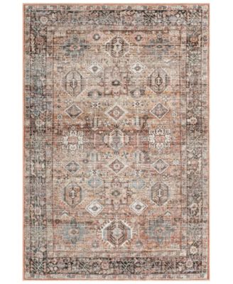 Global Rug Designs Riley Washable Rug Rwr006 Area Rug In Blue