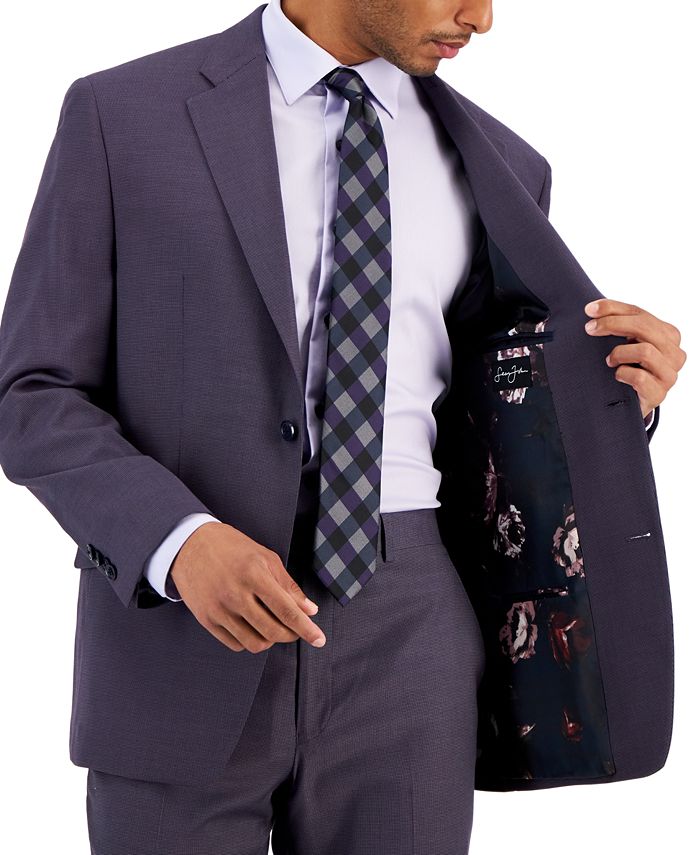 Sean John Men s Classic Fit Purple Neat Suit Jacket Macy s