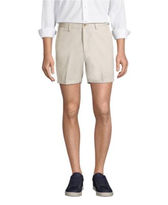 Men's No Iron 6" Plain Front Chino Short
