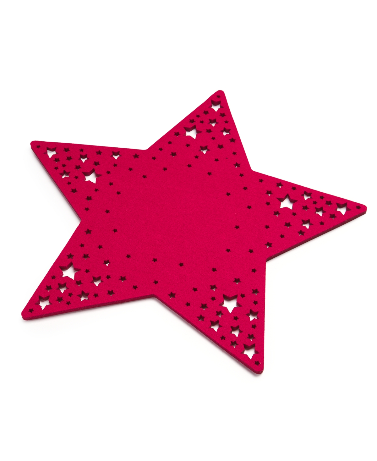 The Cellar Star Felt Placemat, Created For Macy's In Red
