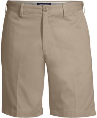 Big & Tall No Iron 9" Comfort Waist Plain Front Chino Short