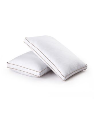 2 Pack Gusseted Goose Down Feather Pillows for Side and Back Sleepers King,  King - Foods Co.