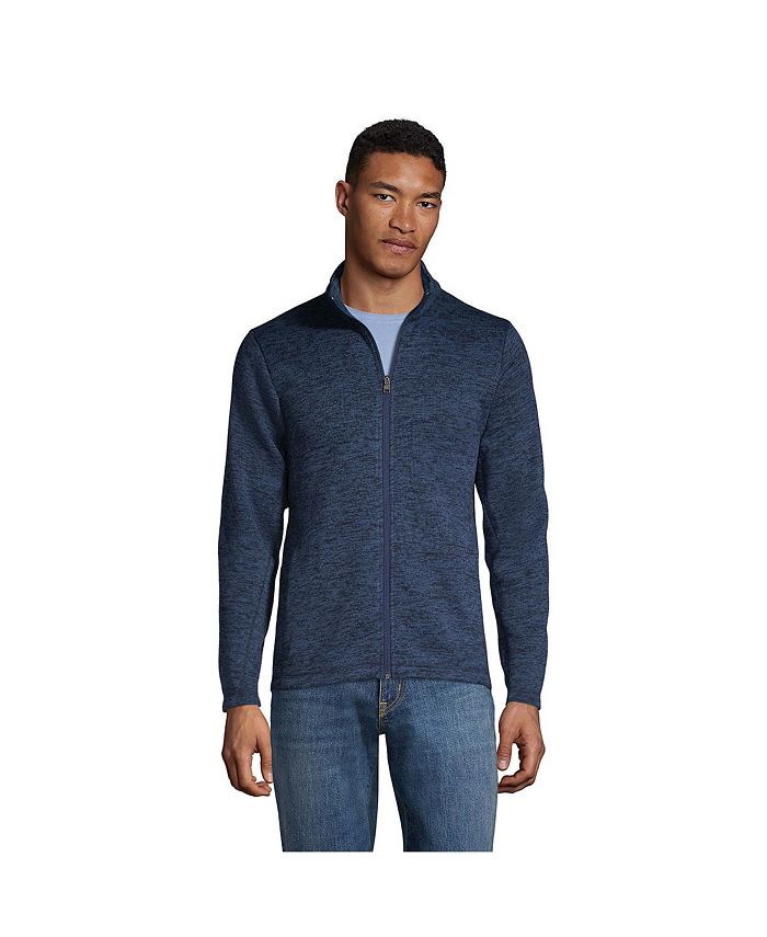 Lands end sweater fleece jacket online