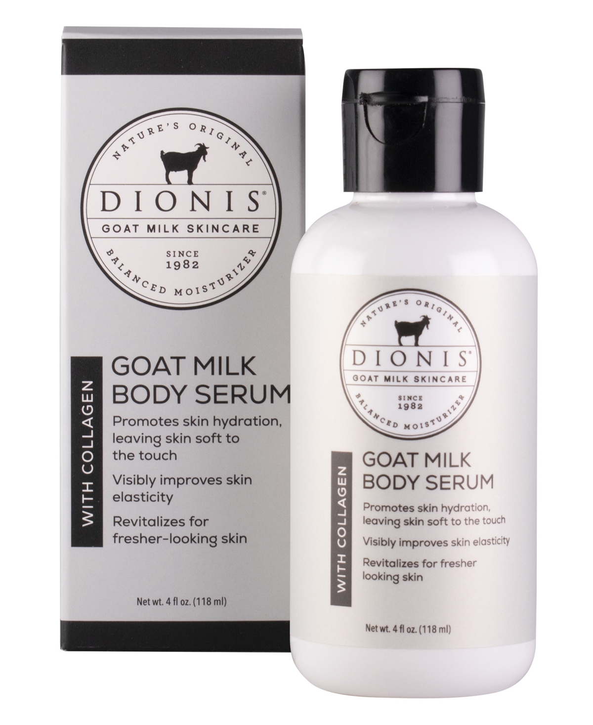 Goat Milk Body Serum with Collagen, 4 fl oz.