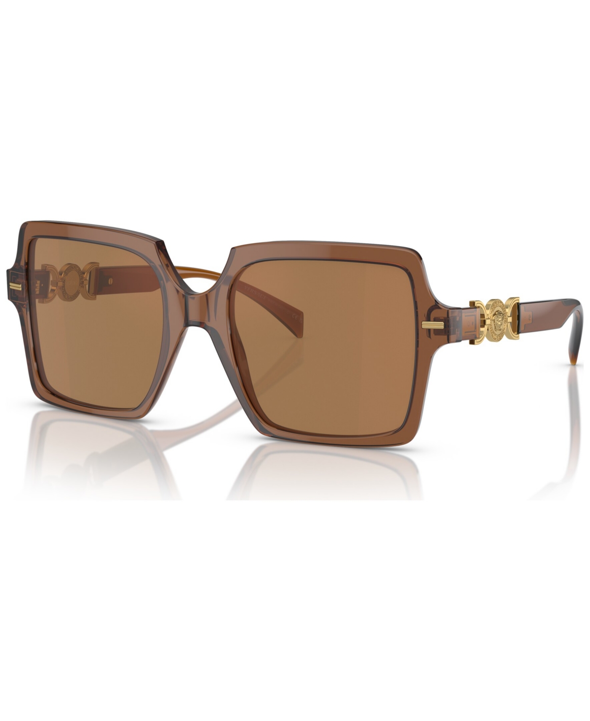Shop Versace Women's Sunglasses, Ve4441 In Transparent Brown