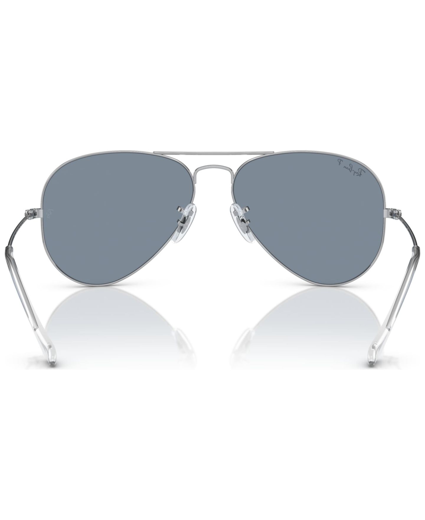 Поляризационные солнцезащитные очки Ray-Ban Aviator Classic RB3025 унисекс, цвет: Серебряный — фото 4