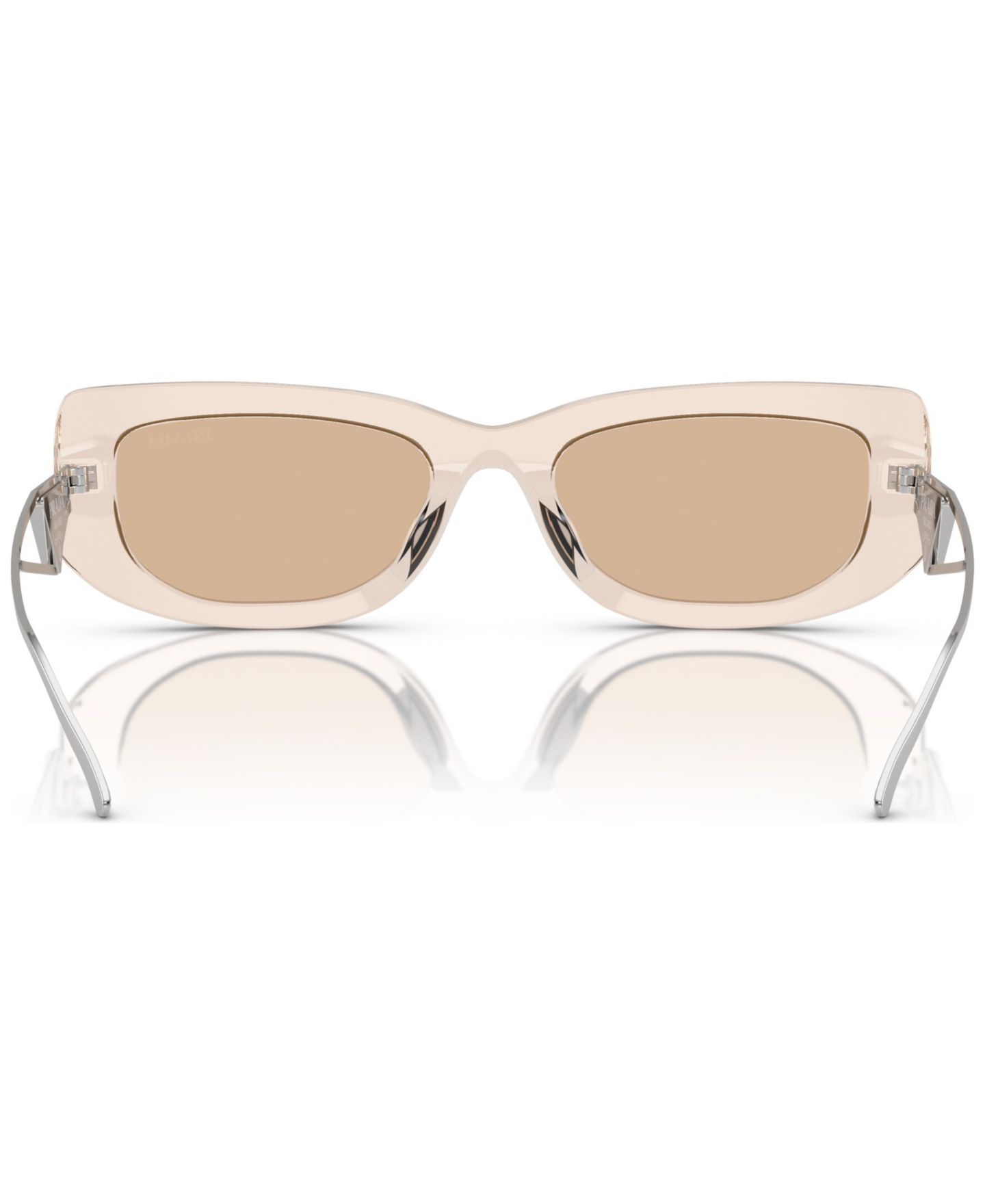 Женские солнцезащитные очки PRADA Symbole Rectangular Sunglasses, PR 14YS, цвет: Чёрный — фото 6