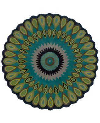 Valentin VLNTA-540 7'9" x 7'9" Round Area Rug