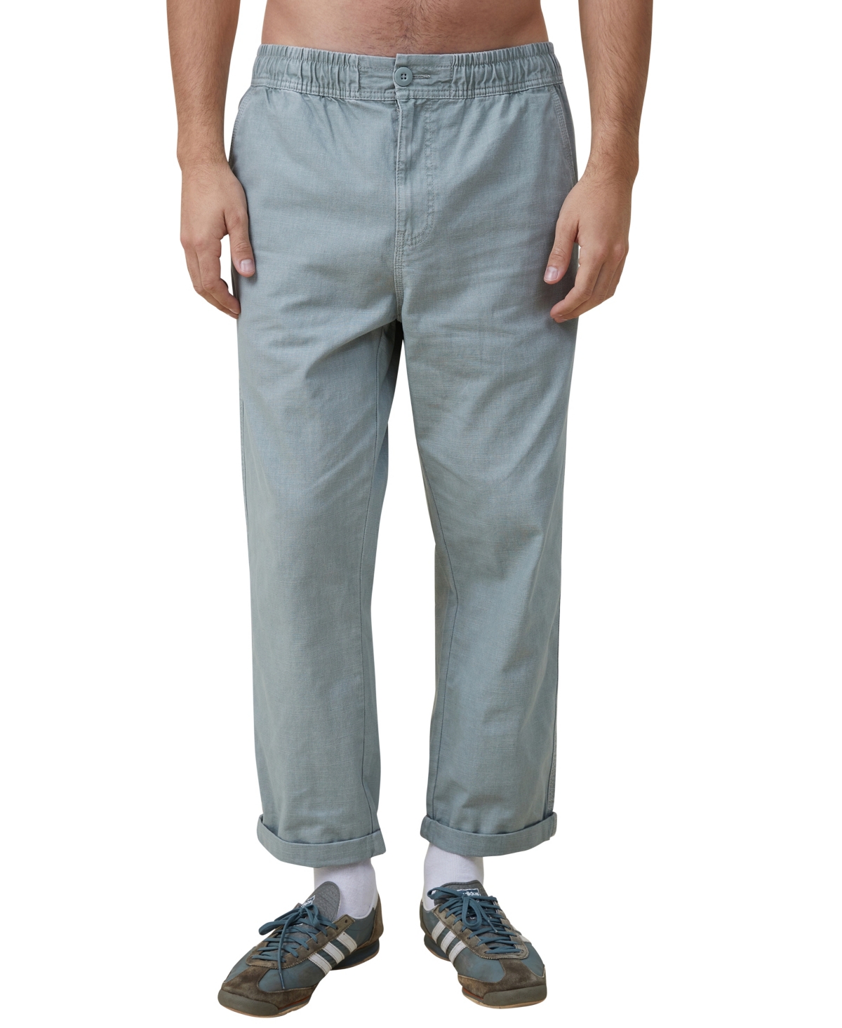 Cotton On Men's Elastic Worker Drawstring Pants In Washed Teal | ModeSens