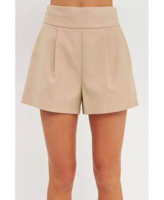 Women's Waist Band Detail Shorts