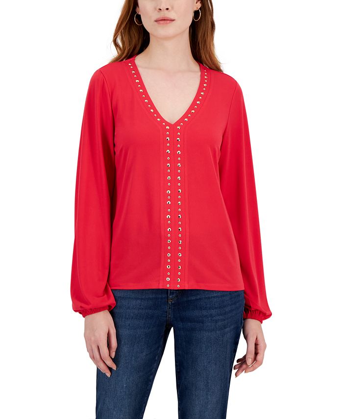 Macys petite tops inc sales