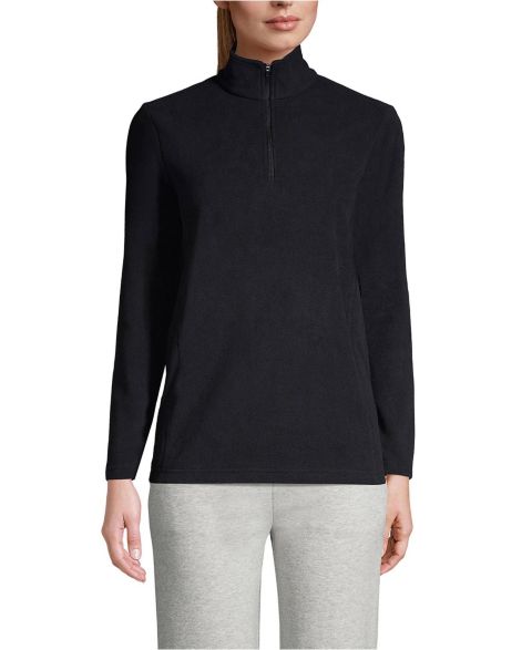 Женские свитеры Lands' End Women's Fleece Quarter Zip Pullover Jacket