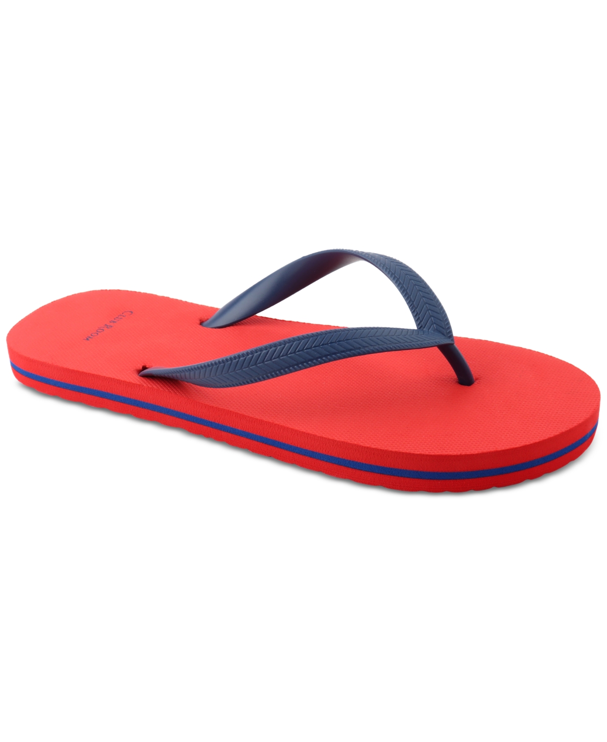 Club Room Men's Santino Flip-flop Sandal, Created For Macy's In Red