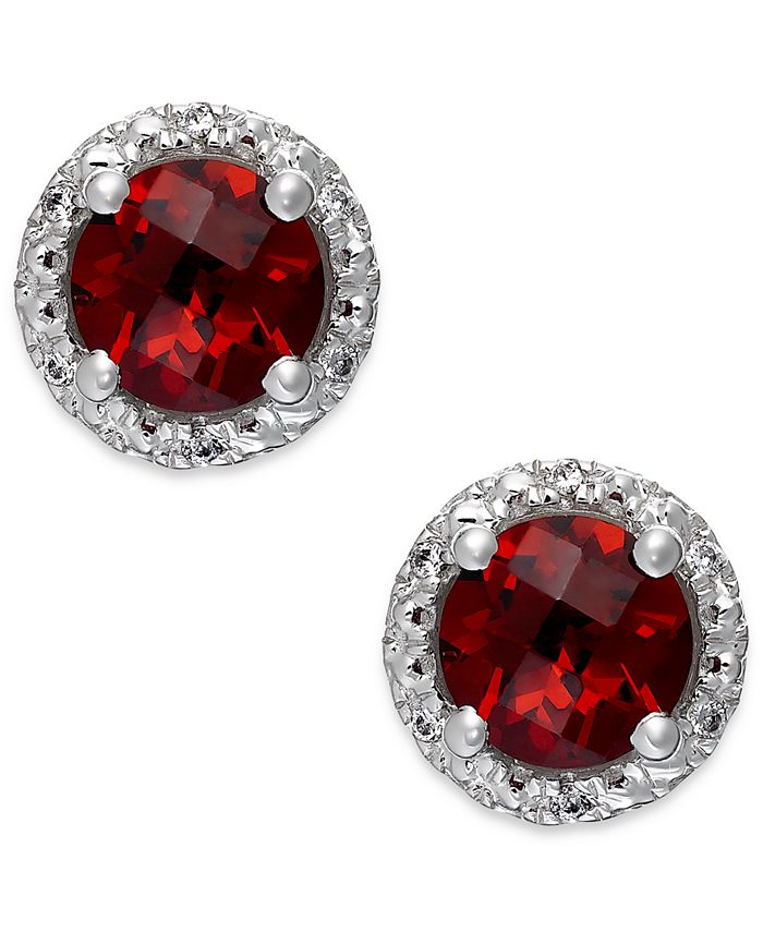 Macys sale garnet earrings