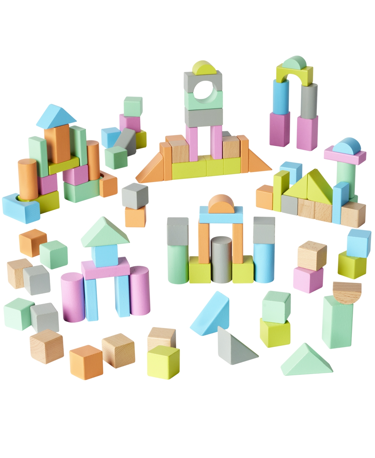 Imaginarium Kids' Wooden Block Set 100 Pieces, Created For You By Toys R Us In Multi