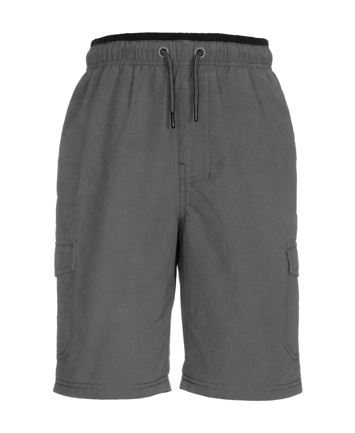 Univibe Kids' Big Boys Stonedale Peached Cotton Nylon Pull-on Cargo Shorts In Gray