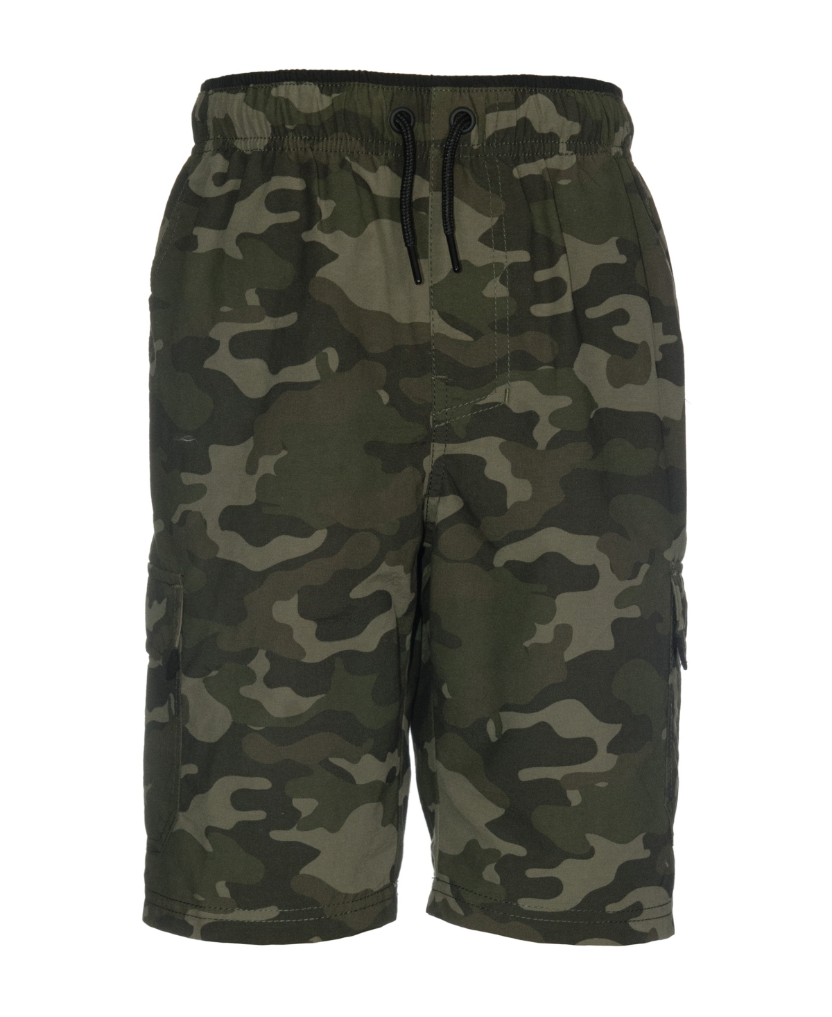 Univibe Kids' Big Boys Stonedale Peached Cotton Nylon Pull-on Cargo Shorts In Camo