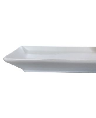 Everyday Whiteware Rectangular Rim Platter