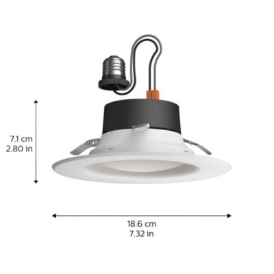 White and Color Ambiance Bluetooth 5/6" High Lumen Recessed Downlight
