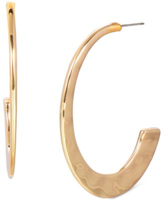 Style & Co - Gold-Tone Oval Open Hoop Earrings
