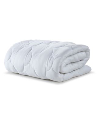 Lofty 100% Cotton Plush Gel Fiber Filled Mattress Topper, Full