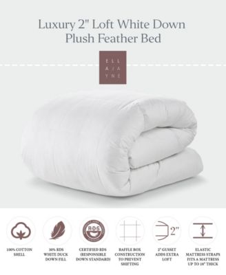 Luxury 2" Loft Down Plush Feather Bed, King