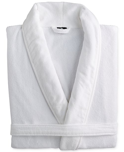 Hotel Collection CLOSEOUT! Velour Luxury Bathrobe All Bath Bed