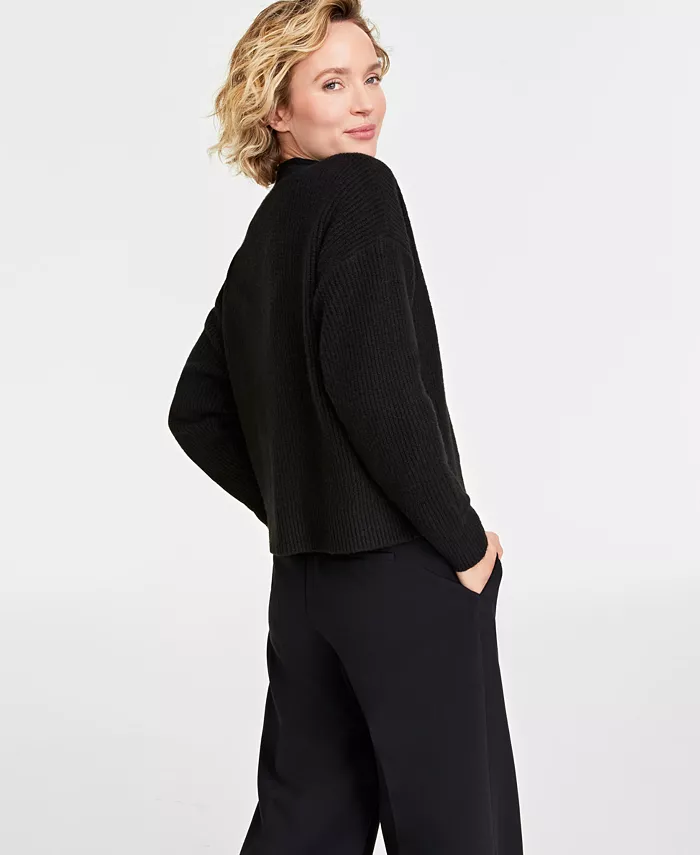 Women's Three-Button Shaker Cardigan - thumbnail 2