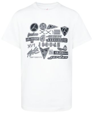 Jordan Big Boys Core Logos Short Sleeve T-shirt - Macy's